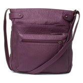 Lilley Felicity Womens Burgundy Cross Body Handbag - Size 1 UK - Purple